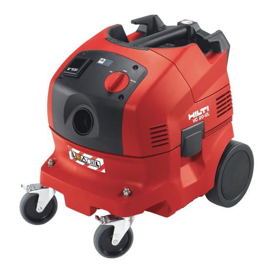 Hilti VC 20-U Handleiding