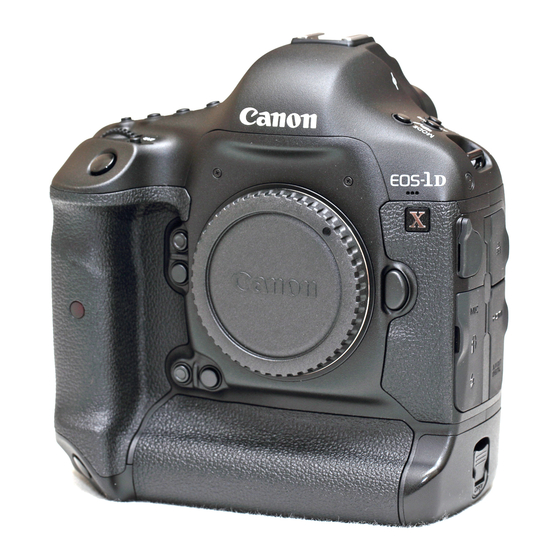 Canon EOS-1D X Instructiehandleiding