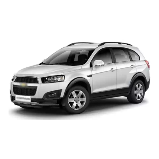 Chevrolet Captiva 2014 Instructieboekje