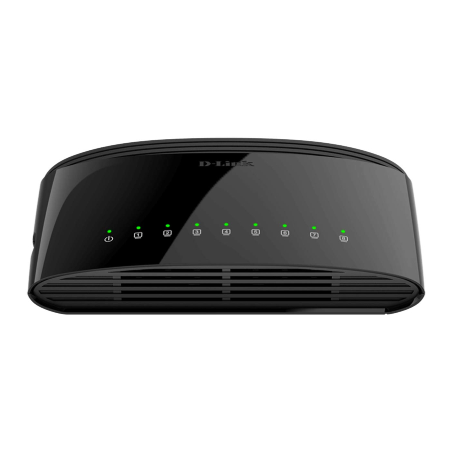 D-Link DGS-1008D Switch vooraanzicht