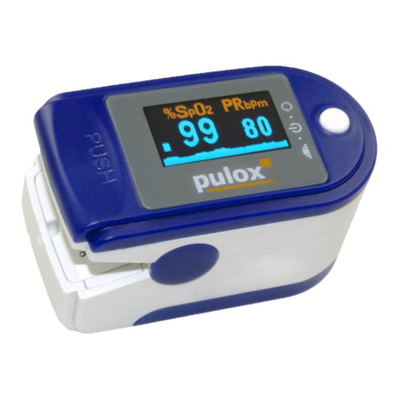 Pulox PO-200 Gebruiksaanwijzing