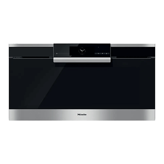 Miele H6890BP Gebruiks- En Montagehandleiding