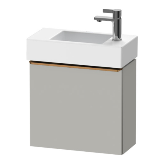 DURAVIT D-Neo DE 4219 L Montagehandleiding