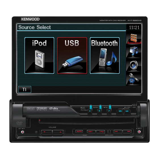 Kenwood KVT-522DVD Gebruiksaanwijzing