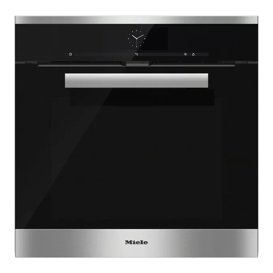 Miele H6860BP Gebruiks- En Montagehandleiding