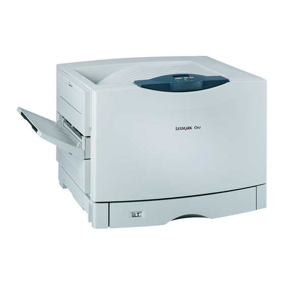 Lexmark C912 Gebruikershandleiding