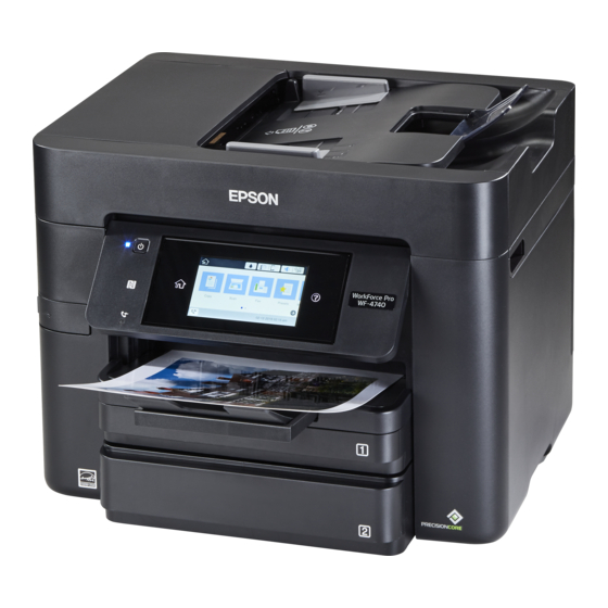 Epson WF-4740 Series Gebruikershandleiding