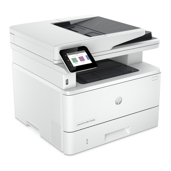 HP LaserJet Pro MFP 4101 Gebruikershandleiding