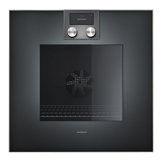 Gaggenau BO 470 2 Series Gebruiksaanwijzing