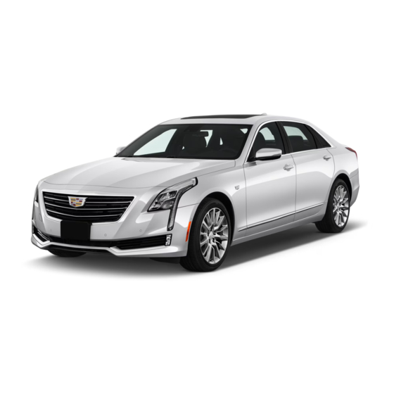 Cadillac CT6 2017 Gebruikershandleiding