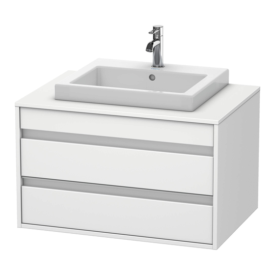 DURAVIT Ketho KT 6754 Montagehandleiding