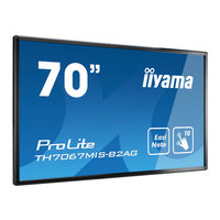 Iiyama ProLite TH7067MIS Gebruikershandleiding