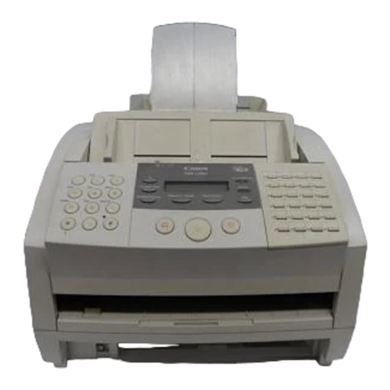 Canon FAX L360 Gebruikershandleiding