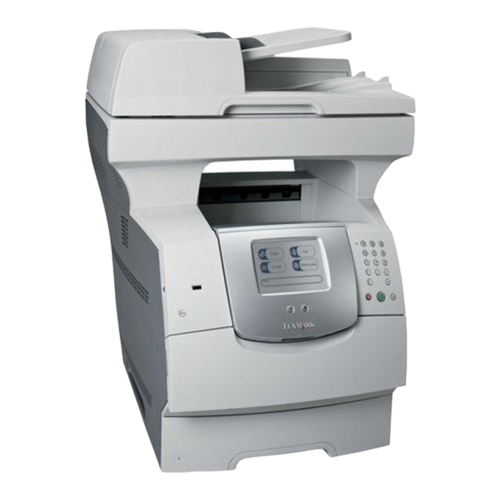 Lexmark X642e Gebruikershandleiding