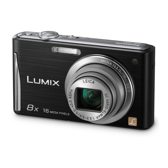 Panasonic Lumix DMC-FS37 Gebruiksaanwijzing Voor Geavanceerde Kenmerken