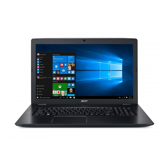 Acer Aspire E 17 Series Gebruikershandleiding