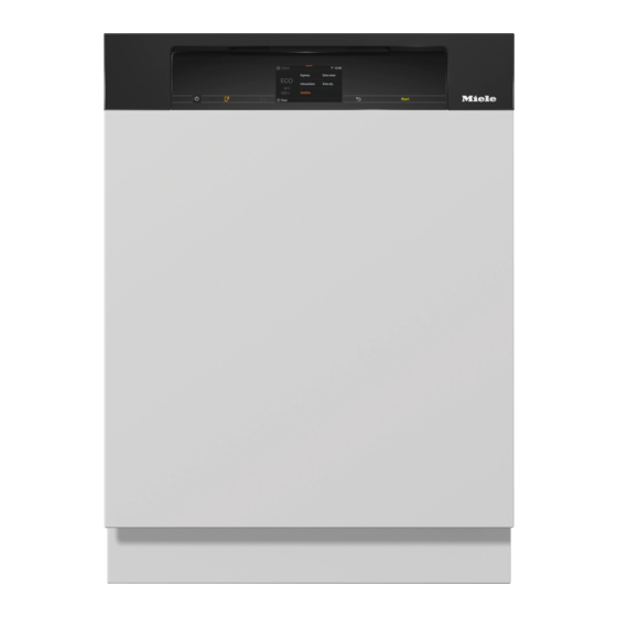 Miele G 7910 Gebruiksaanwijzing