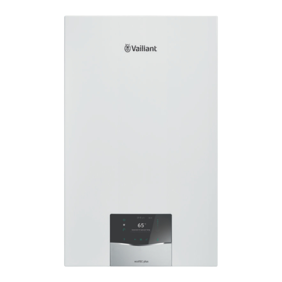 Vaillant ecoTEC plus VHR Series Gebruiksaanwijzing