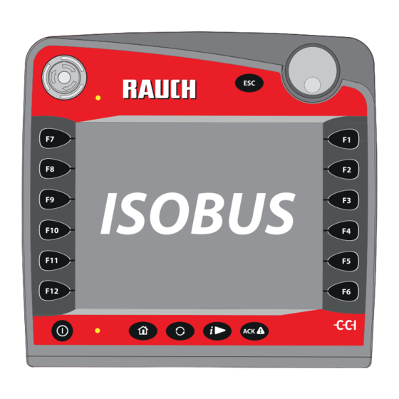 Rauch AXIS ISOBUS Gebruiksaanwijzing