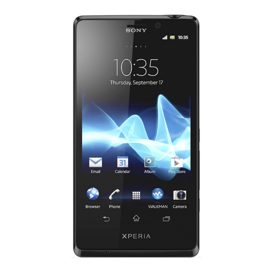 Sony Xperia T Gebruikershandleiding