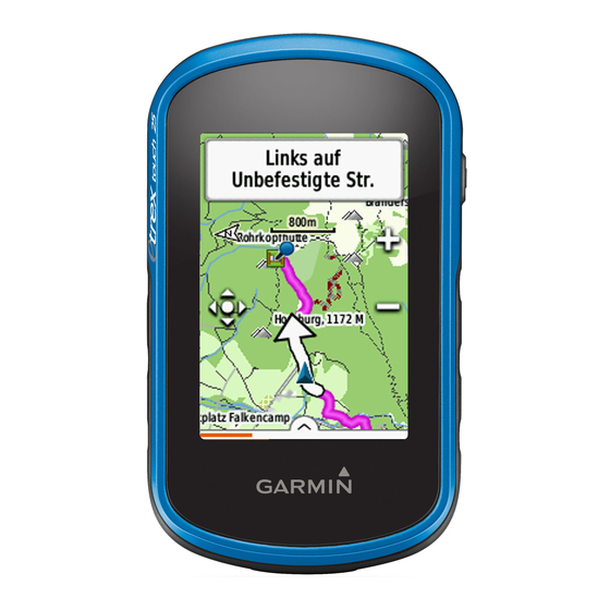 Garmin eTrex Touch 25 Gebruikershandleiding