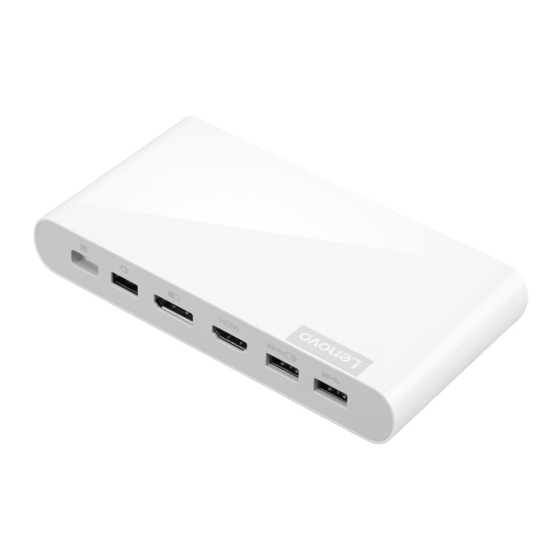 Lenovo 500 USB-C Universal Dock Gebruikershandleiding