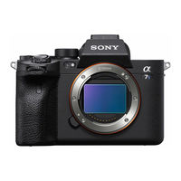 Sony Alpha a7S III Gebruiksaanwijzing