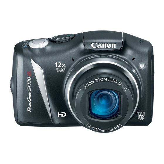 Canon PowerShot SX130 IS Gebruikershandleiding