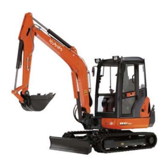 Kubota KX101-3a4 Gebruiksaanwijzing