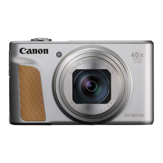 Canon PowerShot SX740 HS Gebruikershandleiding