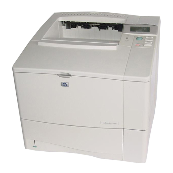 HP LaserJet 4100 Gebruikershandleiding