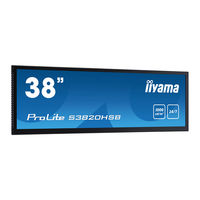 Iiyama ProLite S3820HSB Gebruikshandleiding