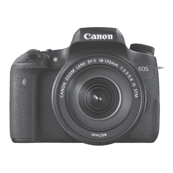 Canon EOS 760D Instructiehandleiding