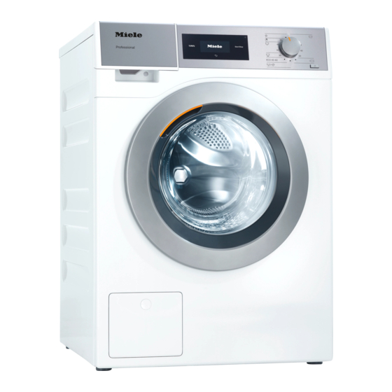 Miele PWM 507 Hygiene Gebruiksaanwijzing En Opstellingsinstructies