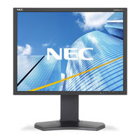 NEC MultiSync P212 Gebruikershandleiding