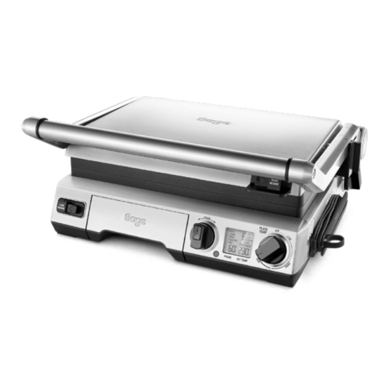Sage the Smart Grill Pro Snelstartgids