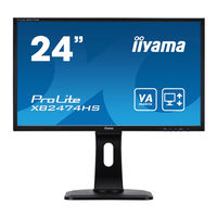 Iiyama ProLite XB2474HS Gebruikershandleiding