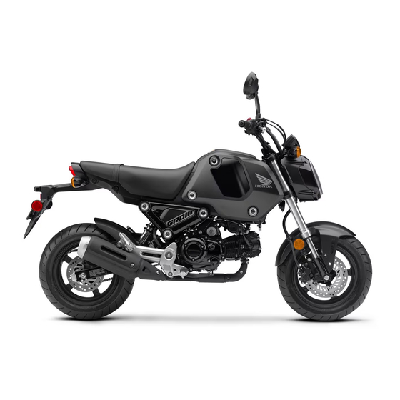 Honda MSX GROM 2022 Gebruikershandleiding