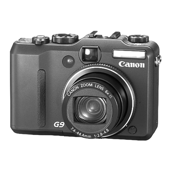 Canon PowerShot G9 Gebruikershandleiding