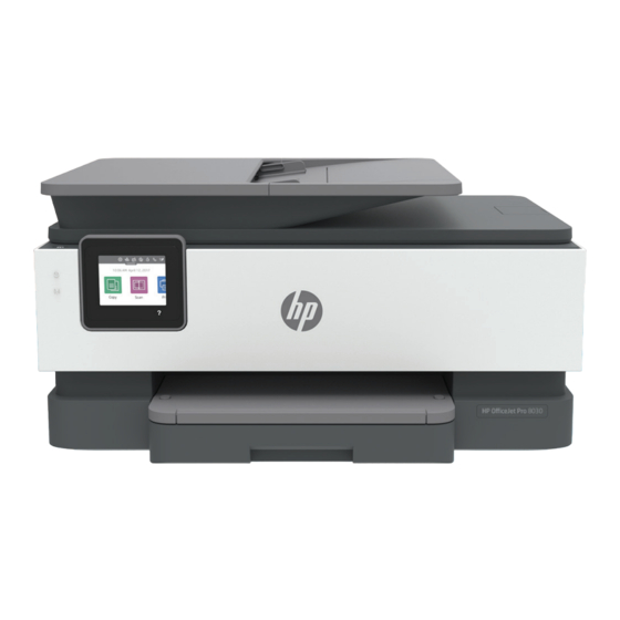 HP OfficeJet Pro 8030e Series Gebruikershandleiding