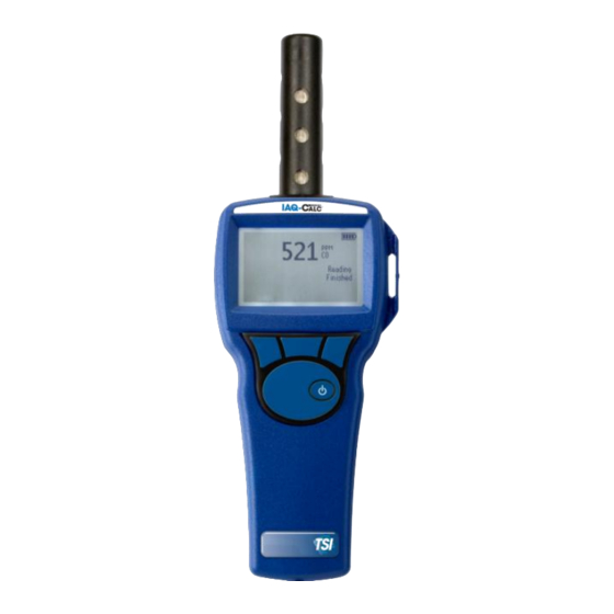 TSI Instruments IAQ-CALC 7515 Bedienings- En Onderhoudshandleiding