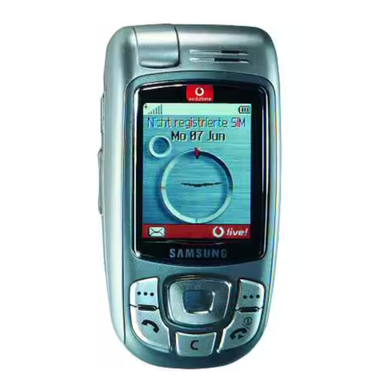 Samsung SGH-E810 Gebruiksaanwijzing