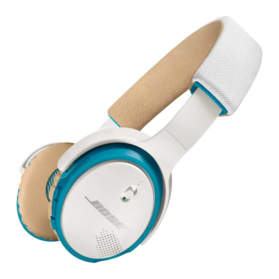 Snelstartgids Bose SoundLink On-Ear Bluetooth-hoofdtelefoon