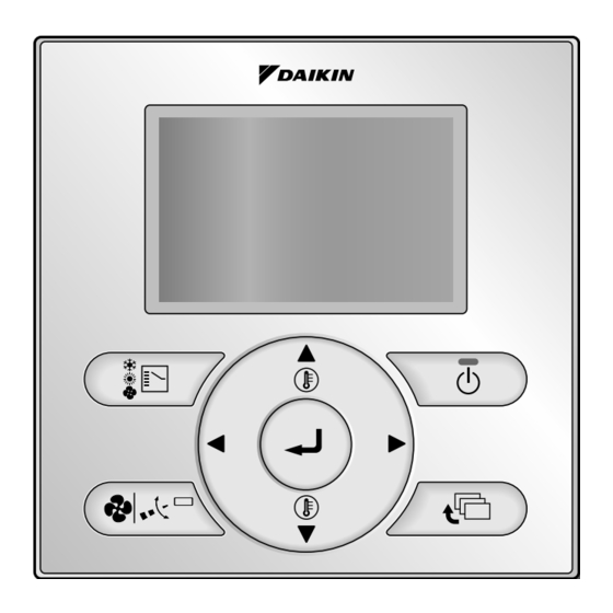 Daikin BRC1E52A7 Gebruiksaanwijzing