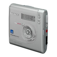 Sony WALKMAN MZ-NH700 Gebruiksaanwijzing