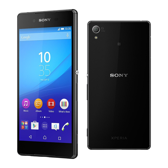 Sony Xperia Z3 Plus E6553 Gebruikershandleiding