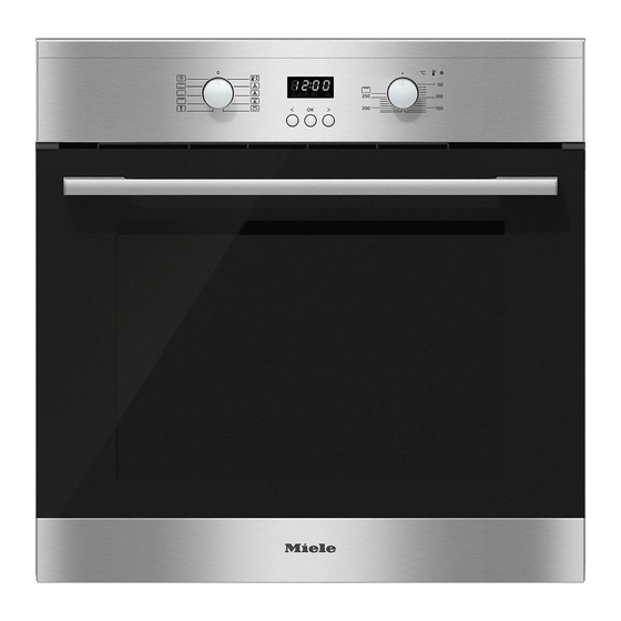 Miele H2161-1B Gebruiks- En Montagehandleiding