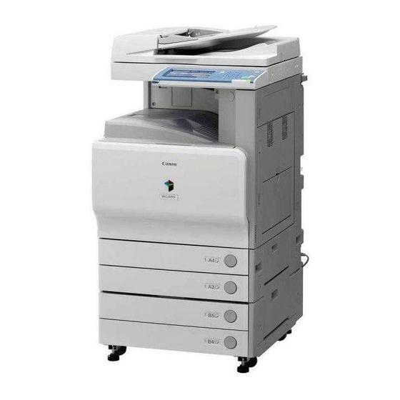 Canon iR C3580 Bedieningshandleiding