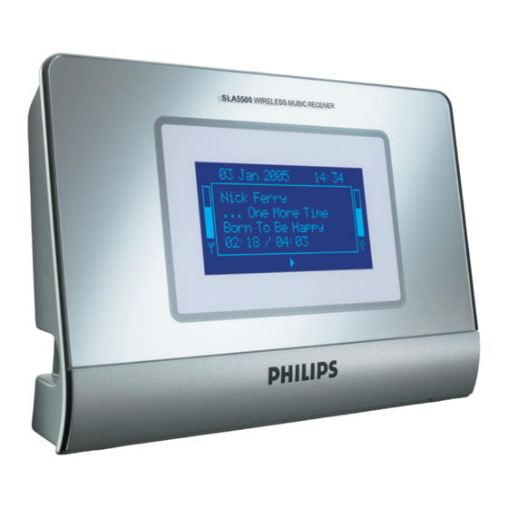 Philips SLA5500/00 Gebruikshandleiding