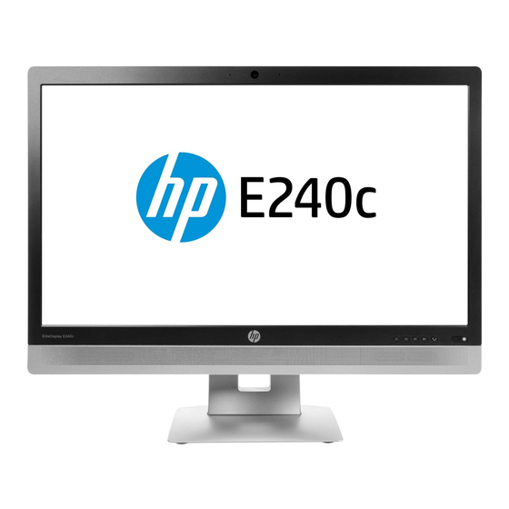 HP EliteDisplay E240c Gebruikershandleiding